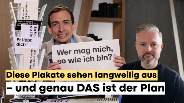 Diese Plakate sehen langweilig aus - und genau DAS ist der Plan